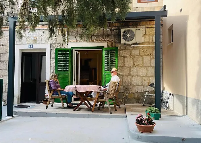 Stone House With Cute Terrase Split